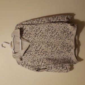 Aerie printed half zip long sleeve sweater size S.